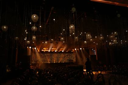 Stage and Ceiling — Sangeet decor — Westin